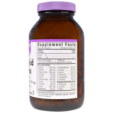 Bluebonnet Nutrition, Amino Acid Capsules, 180 Veggie Caps:الأحماض الأمينية