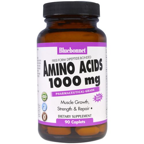 Bluebonnet Nutrition, Amino Acids, 1,000 mg, 90 Caplets فوائد