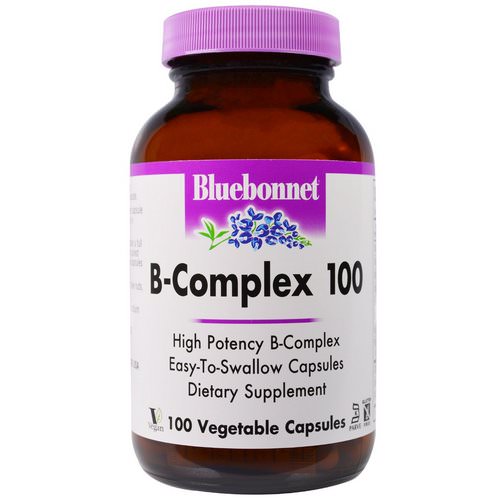 Bluebonnet Nutrition, B-Complex 100, 100 Veggie Caps فوائد