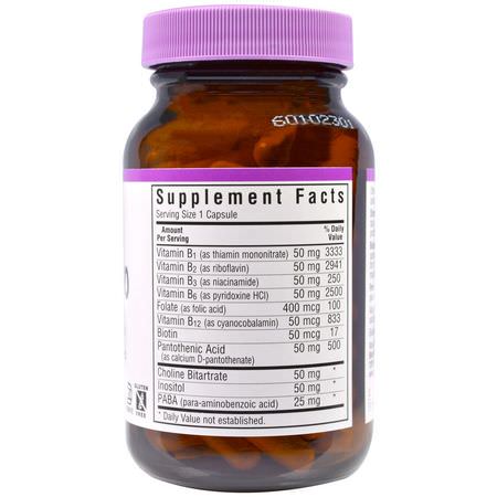 Bluebonnet Nutrition, B-Complex 50, 100 Veggie Caps:مجمع فيتامين ب, فيتامين ب