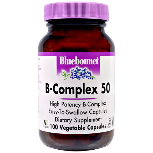 Bluebonnet Nutrition, B-Complex 50, 100 Veggie Caps فوائد