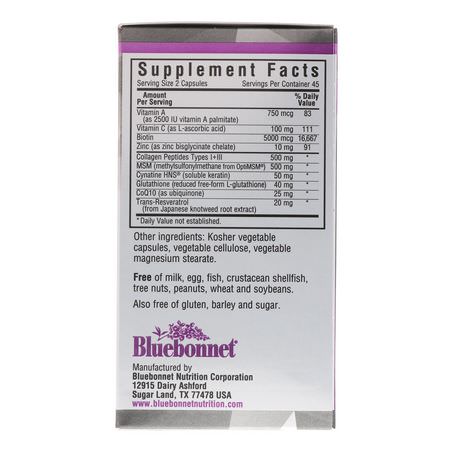 Bluebonnet Nutrition Hair Skin Nails Formulas - الأظافر, الجلد, الشعر, المكملات الغذائية