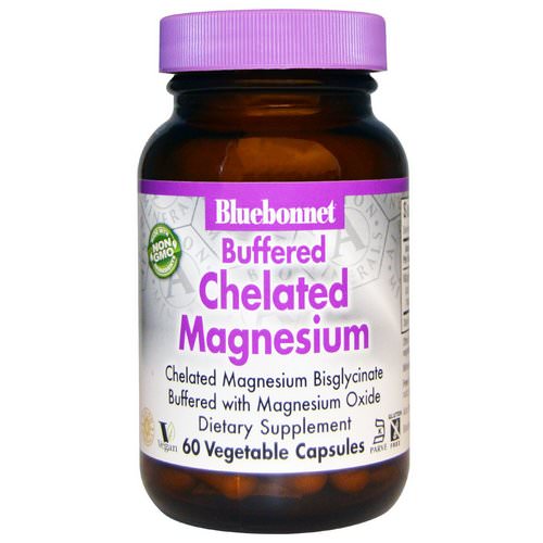 Bluebonnet Nutrition, Buffered Chelated Magnesium, 60 Veggie Caps فوائد