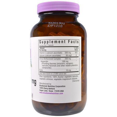 Bluebonnet Nutrition, Buffered Vitamin C, 500 mg, 180 Vcaps:الأنفل,نزا ,السعال