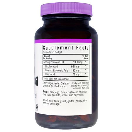 Bluebonnet Nutrition, Evening Primrose Oil, 1,300 mg, 90 Softgels:زيت زهرة الربيع المسائية, صحة المرأة