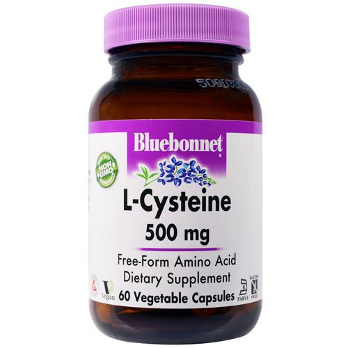 Bluebonnet Nutrition, L-Cysteine, 500 mg, 60 Veggie Caps فوائد