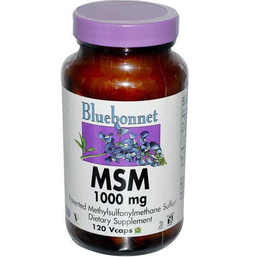 Bluebonnet Nutrition, MSM, 1000 mg, 120 Vcaps فوائد