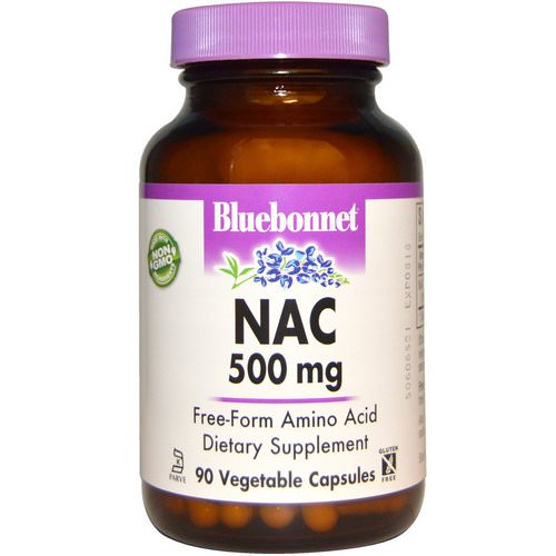 Bluebonnet Nutrition, NAC, 500 mg, 90 Vcaps فوائد