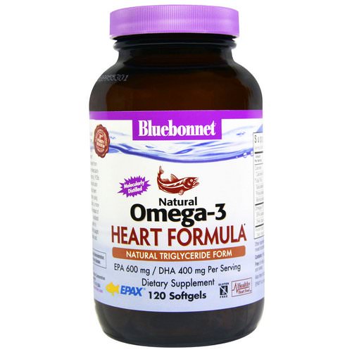 Bluebonnet Nutrition, Natural Omega-3 Heart Formula, 120 Softgels فوائد