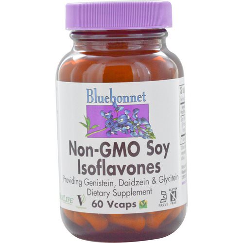 Bluebonnet Nutrition, Non-GMO Soy Isoflavones, 60 Vcaps فوائد