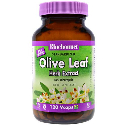 Bluebonnet Nutrition, Olive Leaf, Herb Extract, 120 Veggie Caps فوائد