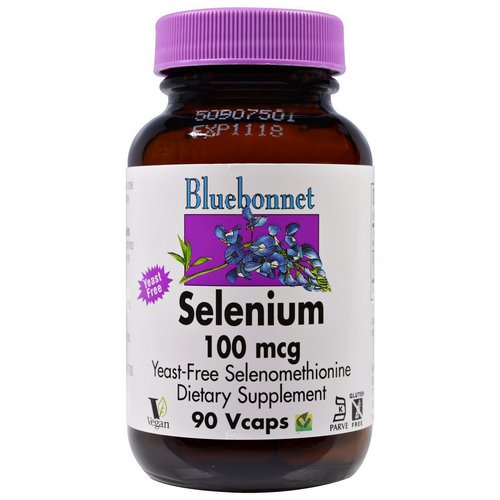 Bluebonnet Nutrition, Selenium, 100 mcg, 90 Vcaps فوائد