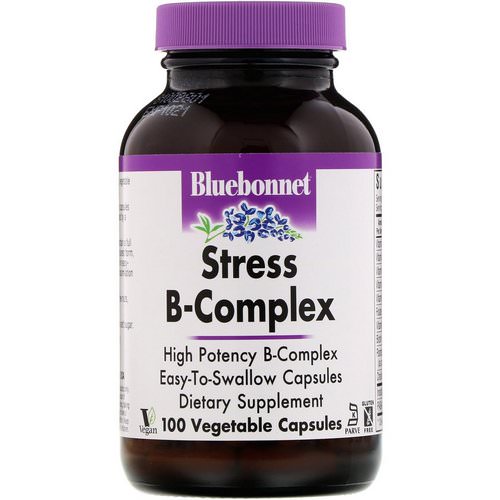 Bluebonnet Nutrition, Stress B-Complex, 100 Vegetable Capsules فوائد