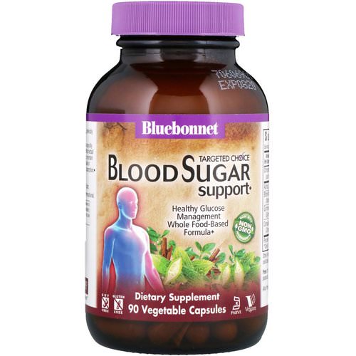 Bluebonnet Nutrition, Targeted Choice, Blood Sugar Support, 90 Vegetable Capsules فوائد