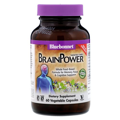 Bluebonnet Nutrition, Targeted Choice, BrainPower, 60 Vegetable Capsules فوائد