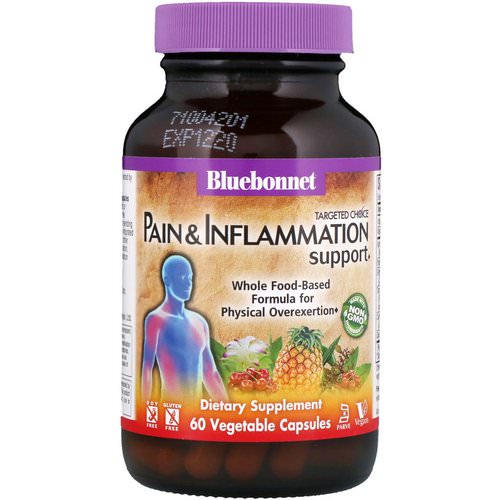 Bluebonnet Nutrition, Targeted Choice, Pain & Inflammation Support, 60 Vegetable Capsules فوائد