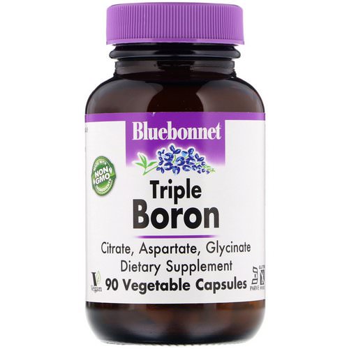 Bluebonnet Nutrition, Triple Boron, 90 Vegetable Capsules فوائد