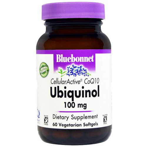 Bluebonnet Nutrition, Ubiquinol, Cellular Active CoQ10, 100 mg, 60 Veggie Softgels فوائد