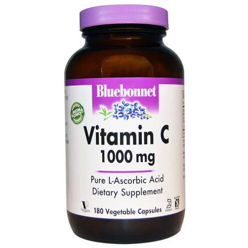 Bluebonnet Nutrition, Vitamin C, 1000 mg, 180 Veggie Caps فوائد