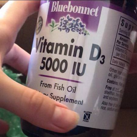 Bluebonnet Nutrition, Vitamin D3, 5,000 IU, 90 Chewable Tablets
