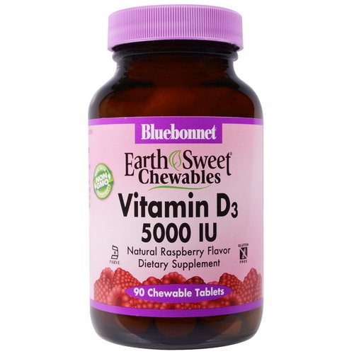 Bluebonnet Nutrition, Vitamin D3, 5,000 IU, 90 Chewable Tablets فوائد