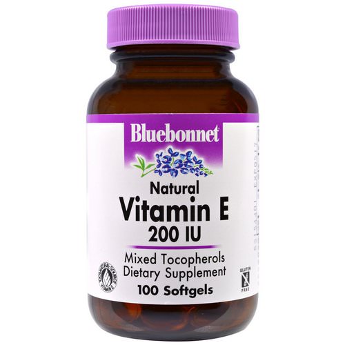 Bluebonnet Nutrition, Vitamin E, 200 IU, 100 Softgels فوائد