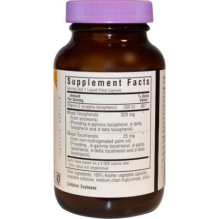 Bluebonnet Nutrition, Vitamin E Complex, 60 Licaps:فيتامين E, الفيتامينات