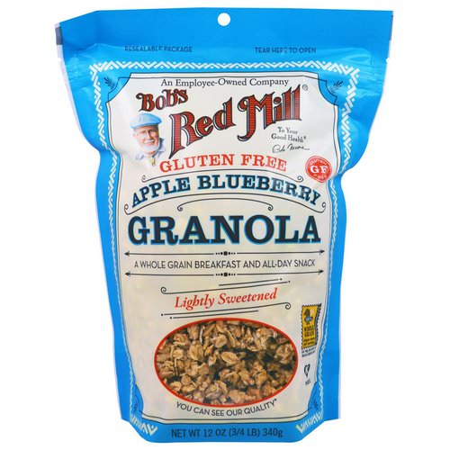 Bob's Red Mill, Apple Blueberry Granola, Gluten Free, 12 oz (340 g) فوائد