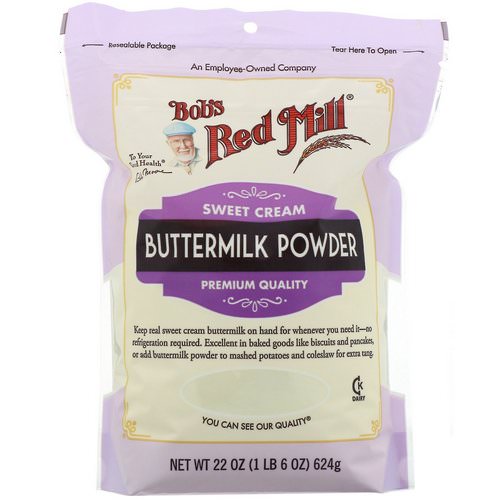 Bob's Red Mill, Buttermilk Powder, Sweet Cream, 22 oz (624 g) فوائد