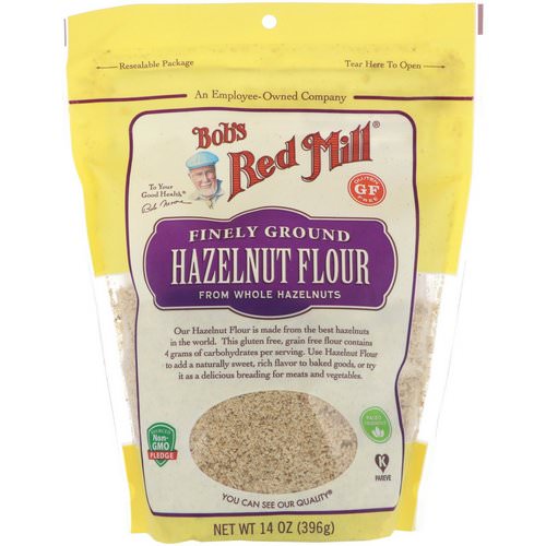Bob's Red Mill, Finely Ground Hazelnut Flour, Gluten Free, 14 oz (396 g) فوائد