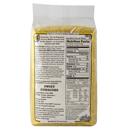Bob's Red Mill, Golden Couscous, 24 oz (680 g):الخبز ,الحب,ب