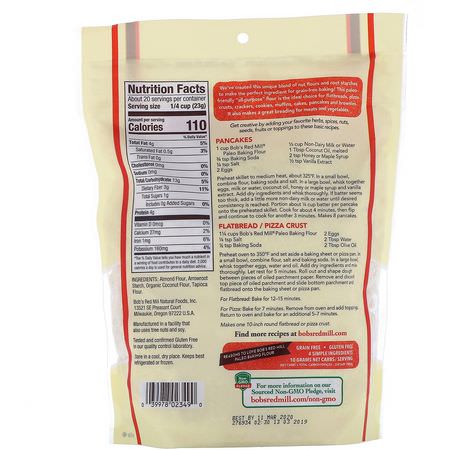 Bob's Red Mill, Grain Free Paleo Baking Flour, Gluten Free, 16 oz (454 g):دقيق متعدد الأغراض, يمزج