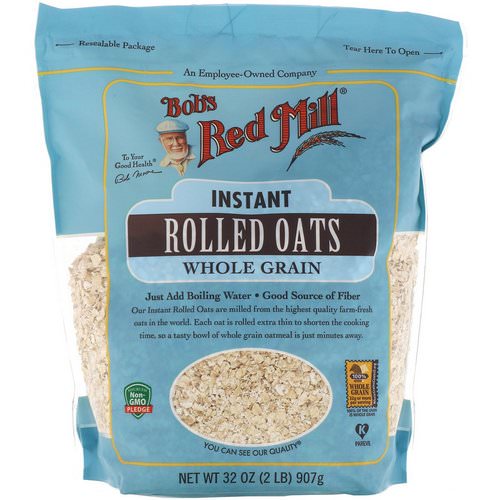Bob's Red Mill, Instant Rolled Oats, Whole Grain, 32 oz (907 g) فوائد