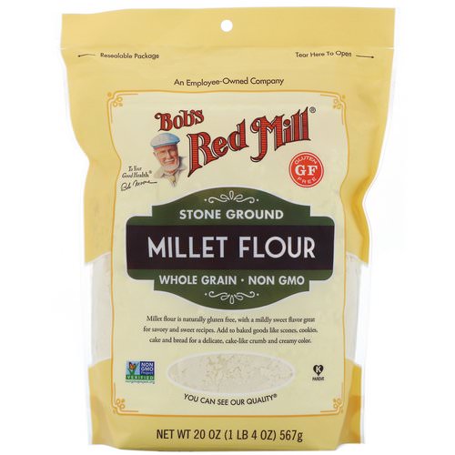 Bob's Red Mill, Millet Flour, Whole Grain, 20 oz (567 g) فوائد