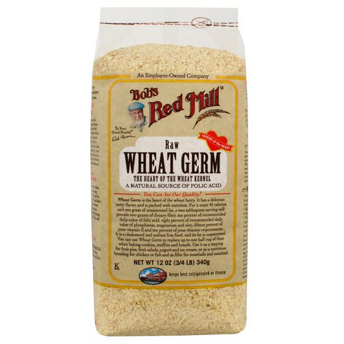 Bob's Red Mill, Natural Raw Wheat Germ, 12 oz (340 g) فوائد