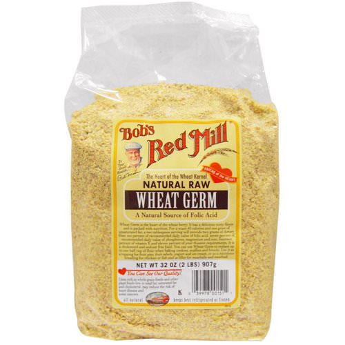 Bob's Red Mill, Natural Raw, Wheat Germ, 2 lbs (907 g) فوائد