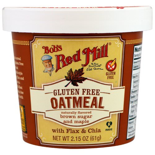 Bob's Red Mill, Oatmeal, Brown Sugar and Maple, 2.15 oz (61 g) فوائد
