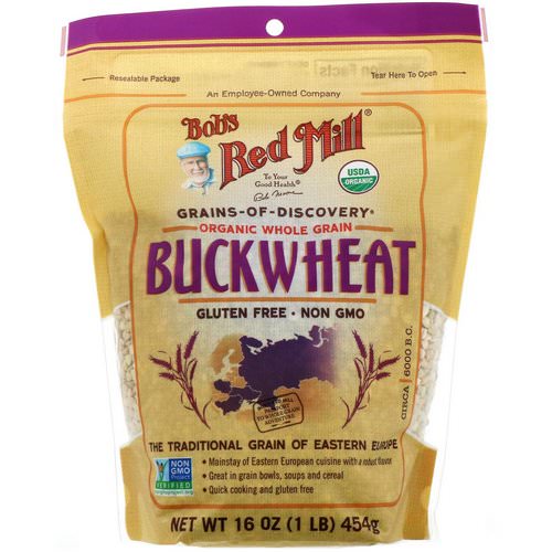 Bob's Red Mill, Organic Buckwheat, Whole Grain, 16 oz (454 g) فوائد