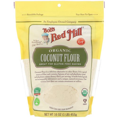 Bob's Red Mill, Organic Coconut Flour, Gluten Free, 16 oz (453 g) فوائد