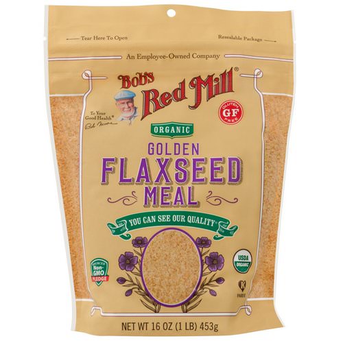 Bob's Red Mill, Organic Golden Flaxseed Meal, 16 oz (453 g) فوائد