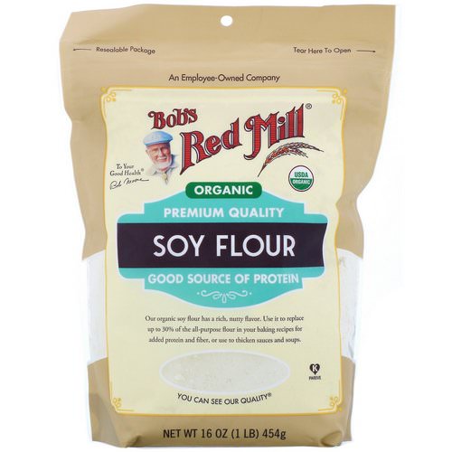 Bob's Red Mill, Organic Soy Flour, 16 oz (454 g) فوائد