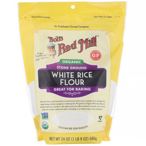 Bob's Red Mill, Organic White Rice Flour, 24 oz (680 g) فوائد