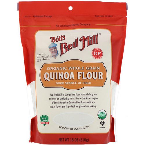 Bob's Red Mill, Organic, Whole Grain Quinoa Flour, 18 oz (510 g) فوائد