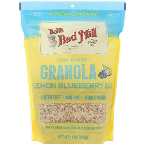 Bob's Red Mill, Pan-Baked Granola, Lemon Blueberry, 11 oz (312 g) فوائد