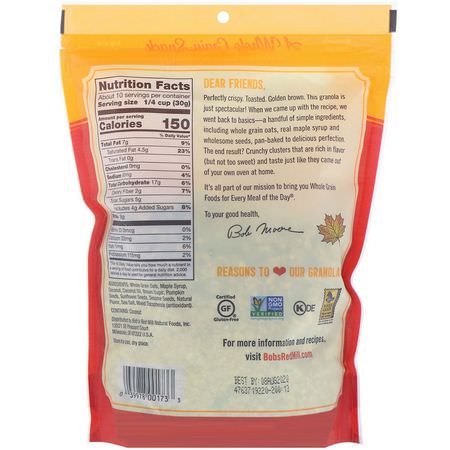 Bob's Red Mill, Pan-Baked Granola, Maple Sea Salt, 11 oz (312 g):Granola, أطعمة الإفطار