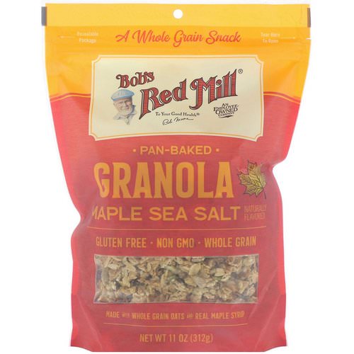 Bob's Red Mill, Pan-Baked Granola, Maple Sea Salt, 11 oz (312 g) فوائد