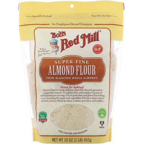 Bob's Red Mill, Super-Fine Almond Flour, Gluten Free, 16 oz (453 g) فوائد