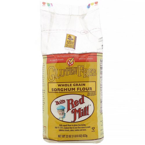 Bob's Red Mill, Whole Grain Sorghum Flour, Gluten Free, 22 oz (623 g) فوائد