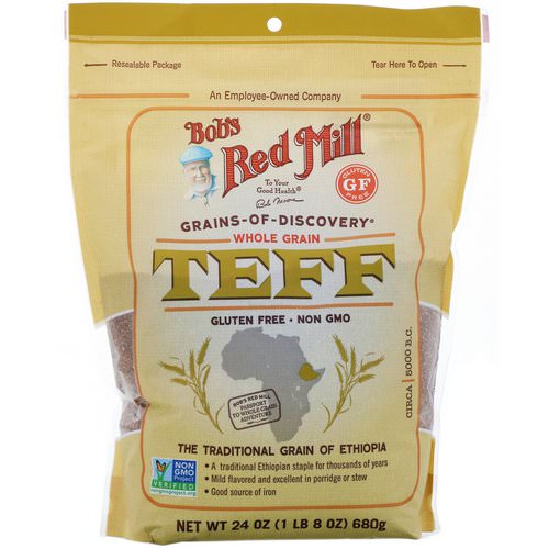 Bob's Red Mill, Teff, Whole Grain, 24 oz (680 g) فوائد