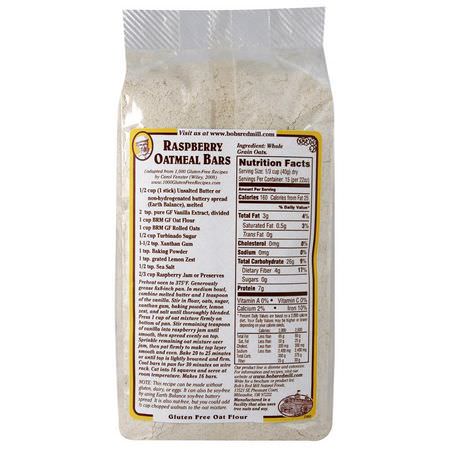 Bob's Red Mill, Whole Grain Oat Flour, Gluten Free, 22 oz (623 g):خلطات, طحين